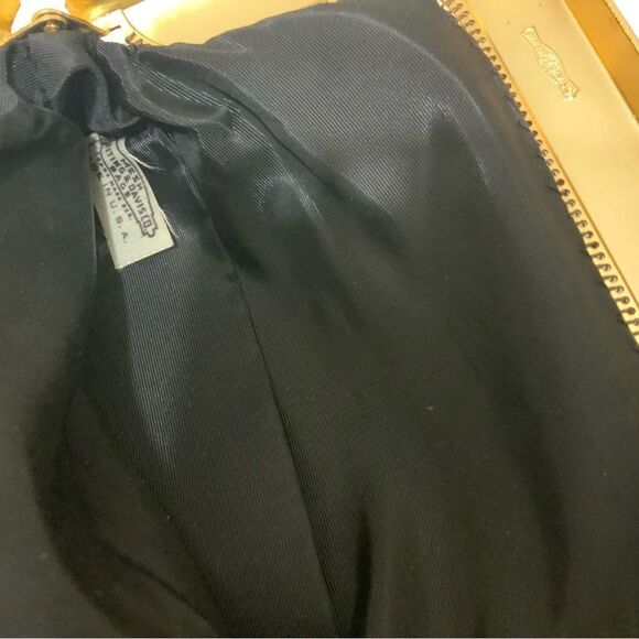 Vtg Whiting & Davis BLACK Mesh Purse Shoulder Bag Chain Strap Handbag - Picture 9 of 11